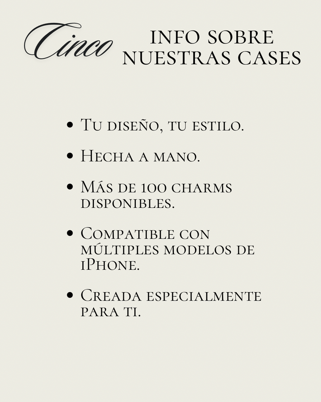 Case Personalizada (10-15 charms)